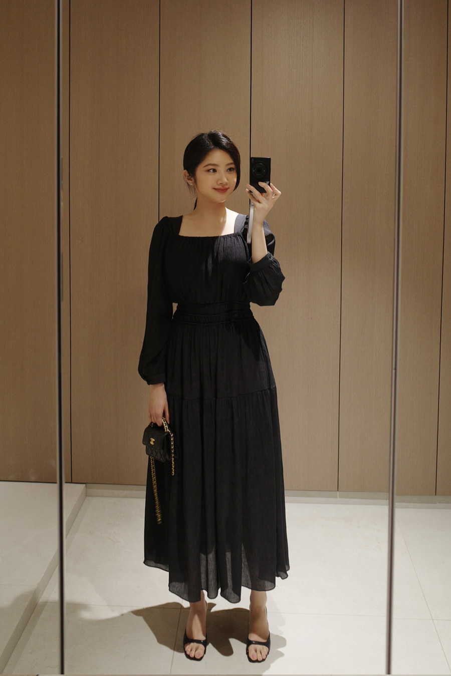 [DGSOP51] Olivia Shirring Dress